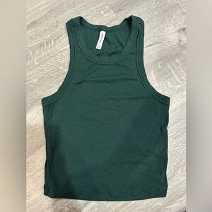 Sunday Best Forest Green Ribbed Top